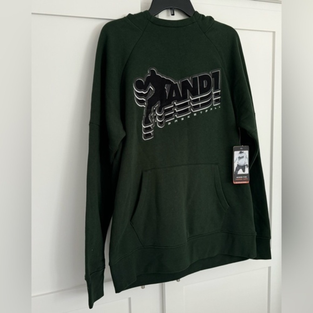AND1 Men’s Hoodie Pullover Sweatshirt  Brand New w/Tag Size Medium Hunter Green